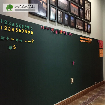 Magwall磁善家磁性绿板磁性吸附无钉免胶儿童磁性写字板