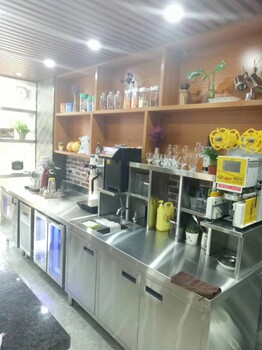 东莞哪里有奶茶店水吧操作台带冷藏水吧操作台生产厂家