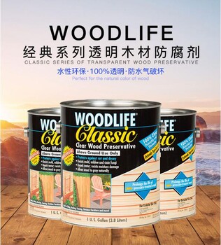 美国进口WOODLIFE木奈室内外通用防霉防腐木器漆