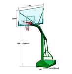 仿液压高档篮球架箱式移动篮球架豪华标准篮球架