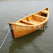 欧式手划小渔船钓鱼小木船农用小船两头尖木船公园小船
