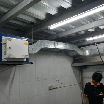 厨房油烟机风管制作安装油烟净化器低高空排放除味系统安装