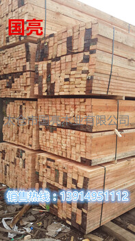 亳州阜阳建筑木方铁杉木方工地口料木材加工刨光打桩木