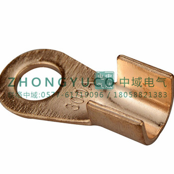 厂家开口铜鼻子200A型号冷压接线鼻子OT铜开口线耳规格
