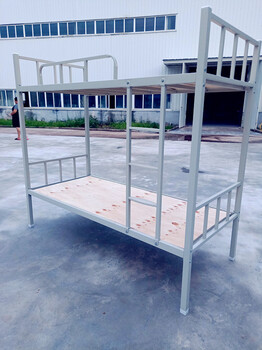 重庆上下铺铁床厂家，双层床，单层床，学生寝室用床，工地工人用床，