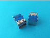 USB3.0双层母座9P+9P双层母座蓝色胶芯二合一母座连接器
