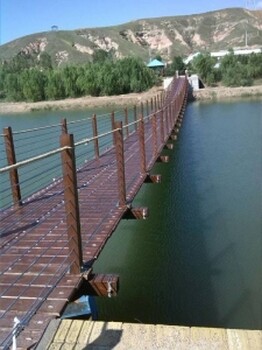 景区高空滑索厂家生产安装玻璃吊桥
