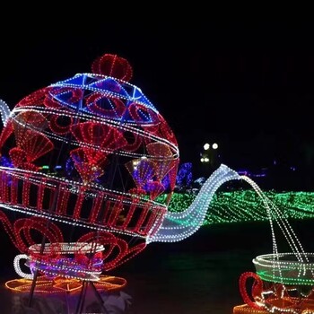 连云港大型五颜六色灯光展，大型儿童积木乐园出租租赁