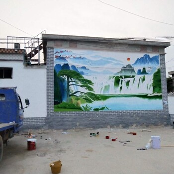 新疆博州墙体彩绘刷墙广告墙体广告公司