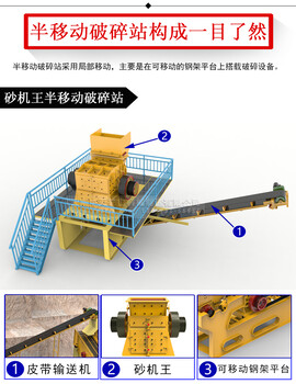 广西中天半移动式破碎站，无需土建基础，安装方便快捷