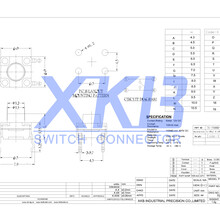 贴片型轻触开关防水TS-FS1212T-X-X