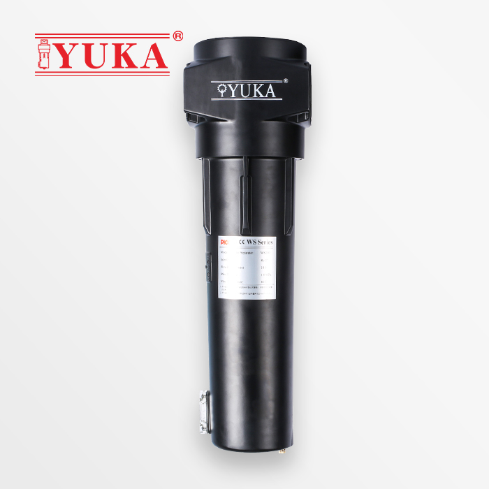 YUKA宏日嘉高效旋风气水分离器压缩空气精密过滤器除水保护滤芯WS200