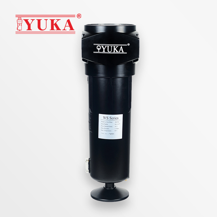 YUKA宏日嘉高效旋风气水分离器除水保护滤芯空压机过滤器WS700