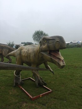 萬(wàn)達(dá)廣場(chǎng)仿真恐龍道具展示案例恐龍游樂(lè)園租賃