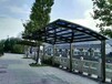 临沂铝合金车棚订做单边车棚自行车雨棚膜结构停车棚遮阳棚