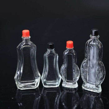 60ml玻璃瓶黄道益四方玻璃瓶蜂蜜瓶白酒瓶玻璃100ml酒瓶
