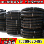 鼎力HDPE150mm碳素管黑色盘管PE软管地埋路灯穿线管