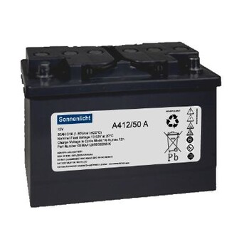 德国阳光蓄电池A412/50AH容量铅酸蓄电池