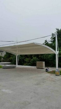 膜结构汽车棚自行车雨棚张拉膜遮阳棚膜结构停车棚