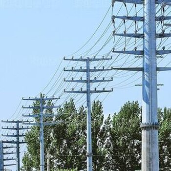 舒兰市32米110kv电力钢杆终端钢杆钢桩基础