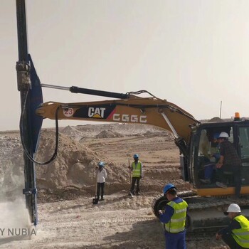 重庆挖改冲击钻机厂家采石场挖掘机改装设备