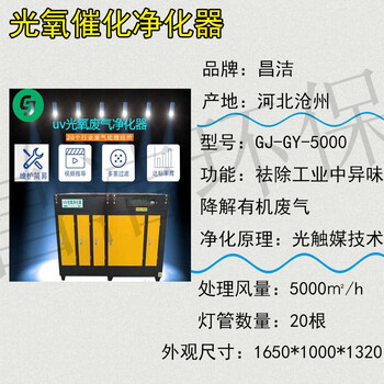 uv光解废弃净化器5000风量光氧净化器