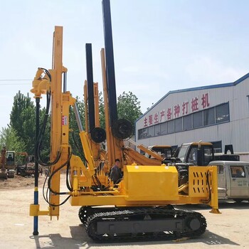 廣東小四輪護欄打樁機打樁圖片波形護欄打樁機價格