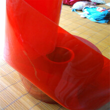 防弧光红色软帘厚度焊接防护pvc透明帘