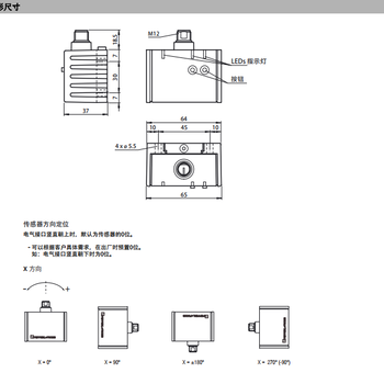 德国原装进口倍加福INX360D-F99-I2E2-V15倾角传感器