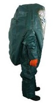 重型防化服，連體腳套重型防護(hù)服/全封閉式防化服氣密式防護(hù)服