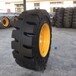 实心铲车轮胎23.5-25纯天然胶实心轮胎厂家
