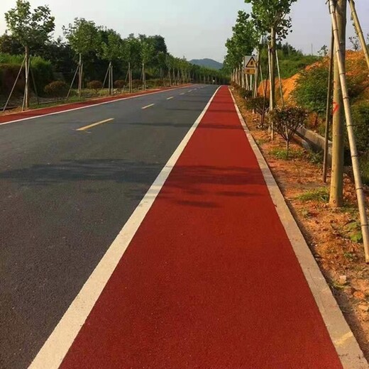 武汉江夏区彩色透水砼透水混凝土材料应用于小区路面改造