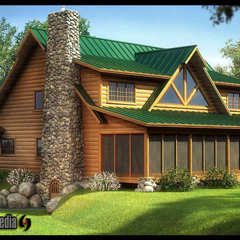 木屋别墅、小木屋、树屋、木头房子