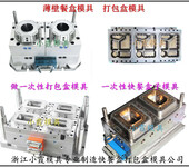 一次性PC透明盒模具薄壁快餐盒注塑模具一次性便当盒注塑模具