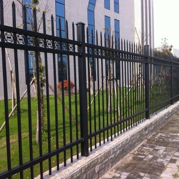 工业园围墙栏杆厂家广州锌钢栅栏南沙通透围墙栏杆现货