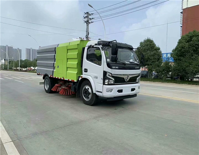 东风扫路车洗扫车,公路扫地国六扫路车