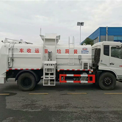 10方鉤臂垃圾車(chē)東風(fēng)多利卡6方垃圾車(chē)