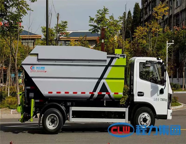 6吨挂桶式垃圾车 6吨自装卸式垃圾车