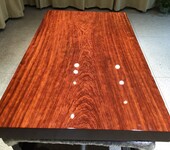 有家木业巴花实木大板桌原木会议桌书桌红木茶桌大班台现货