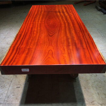 红花梨品相实木大板桌经济款家具自然简约实用原木大板