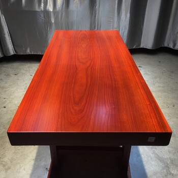天然原木花梨木大板桌非洲红花梨板201-85-10直角边