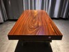 进口非洲花梨木奥坎实木大板桌天然纯原木整块办公家具会议桌老板桌书桌泡茶桌