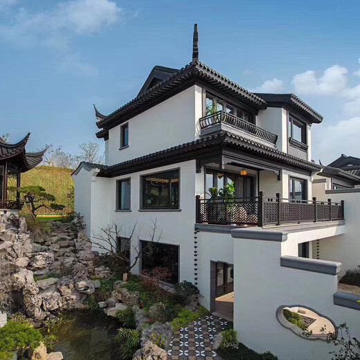 新中式庭院设计公司,日式景观设计