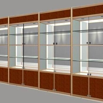 定制鈦合金展柜飾品禮品珠寶展柜陜西玻璃展柜廠家