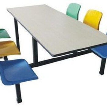 西安钢制餐桌椅学生员工食堂餐厅餐桌椅组合餐桌椅供应