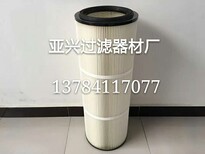 涡轮机除尘滤芯350x240x400进口覆膜无纺布除尘滤筒图片4