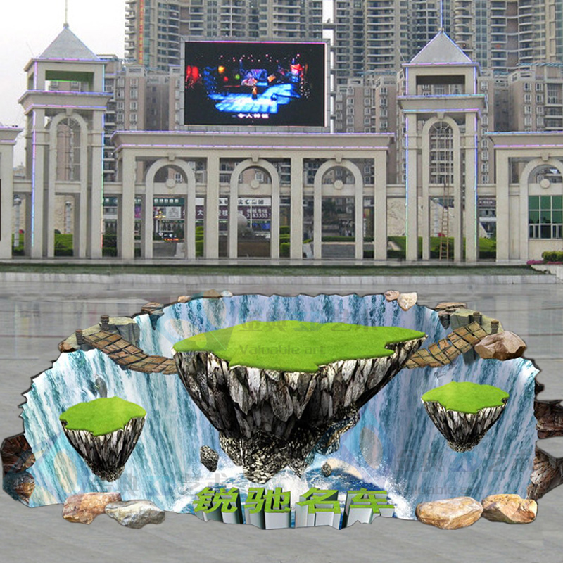 3d地贴3d立体画地贴3d地贴立体地画广告原尺寸宽6m深9m