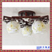 中式陶瓷燈具吸頂燈陶瓷燈具中國紅陶瓷燈具加工廠