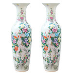 仿古青花瓷器花瓶景德镇手工中式家居客厅装饰复古中国风陶瓷摆件