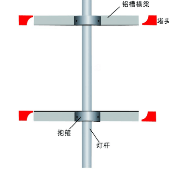 海南海口道旗灯旗杆道旗广告路旗杆广告灯箱型材